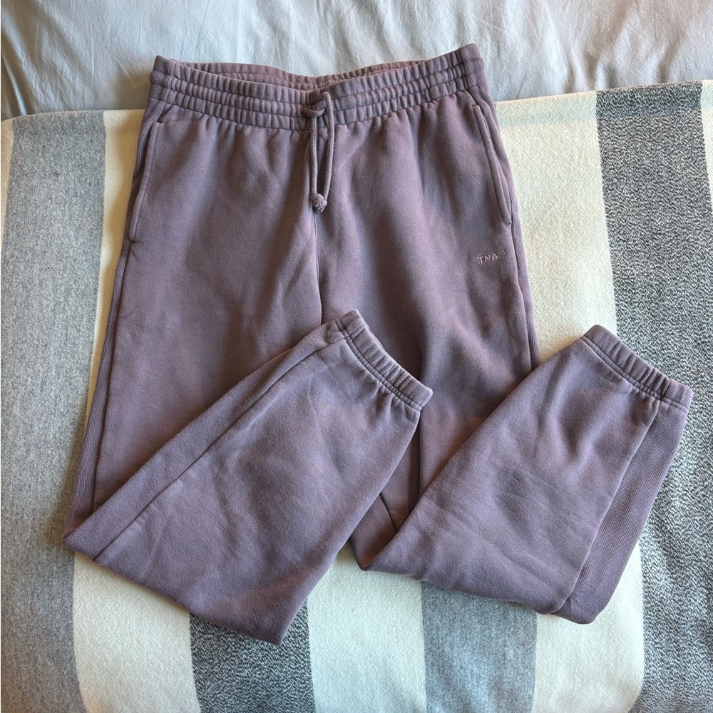 TNA by Aritzia Smoked Eggplant Joggers